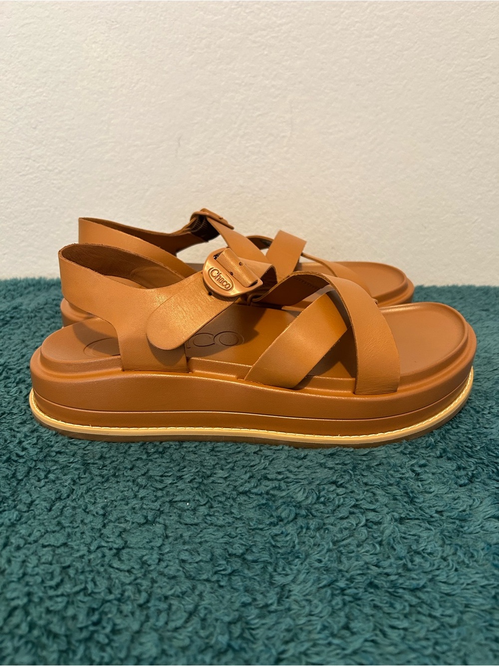 Chaco’s Women's Strappy Platform Sandals - Tan - Picture 2 of 6